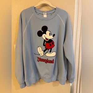 Disney Adult Sweatshirt - Disneyland Classic Mickey Blue Pullover